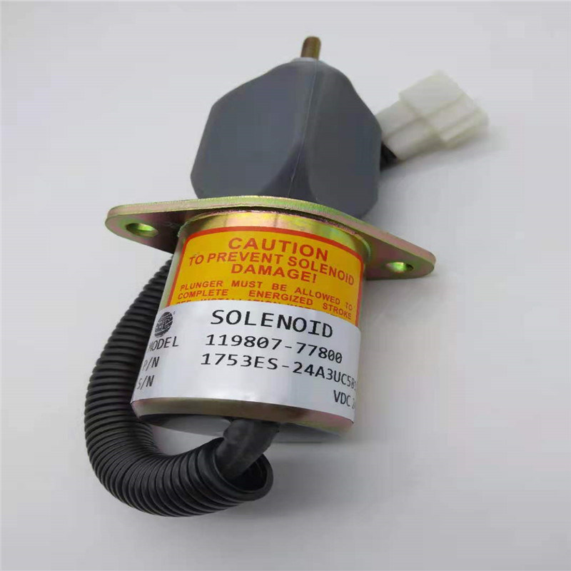 1753ES-24A3UC5B1S1/119807-77800 YANMAR 4TNE98/94/C88 के लिए सोलनॉइड वाल्व फ़िट रोकें