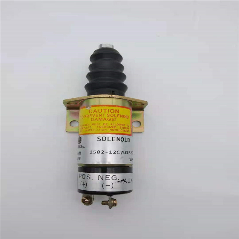 1502-12C7U1B2S1 कमिंस 12V खुदाई स्पेयर पार्ट के लिए सोलनॉइड वाल्व फ़िट रोकें