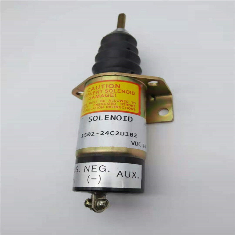 1502-24C2U1B2 वुडवर्ड कमिंस खुदाई इंजन 24V के लिए सोलनॉइड वाल्व फ़िट रोकें