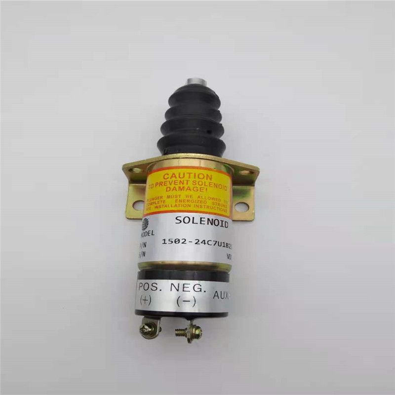 1502-24C7U1B2S1 वुडवर्ड एक्स्कवेटर इंजन पार्ट्स 24V के लिए सोलनॉइड वाल्व फ़िट रोकें