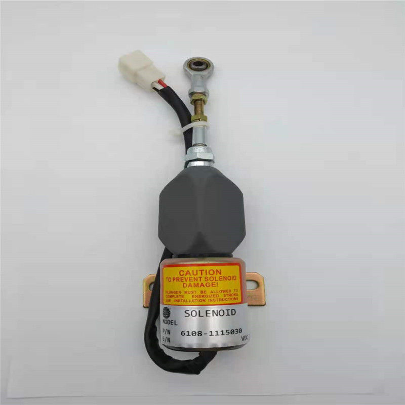 6108-1115030 YUCHAI YC85 YC135 खुदाई इंजन के लिए सोलनॉइड वाल्व 24V फ़िट रोकें