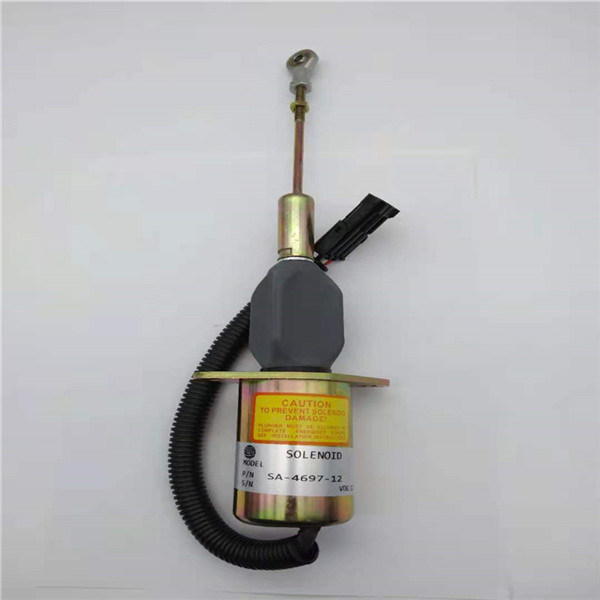 SA-4697-12 कमिंस खुदाई डीजल ईंधन 5.9L इंजन के लिए सोलनॉइड वाल्व फ़िट रोकें: