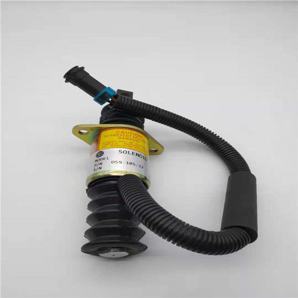 D59-105-12 XiaGong 951/953 शांगचाई D6114 लोडर उत्खनन के लिए सोलनॉइड वाल्व 24V फिट बंद करें